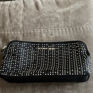 Victoria's Secret Black Clutch with Silver Accents